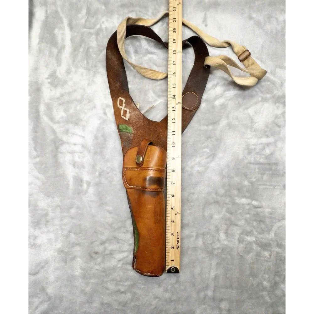 Vtg Brauer Bros Leather Shoulder Holster HS46 *Repaired* Made In USA